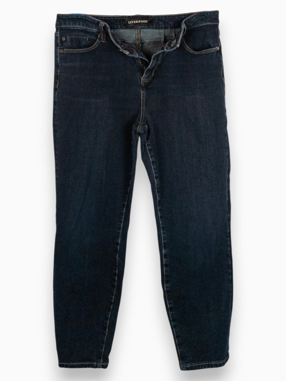 Liverpool Jeans Women's Size 12P Dark Wash Skinny Jeans